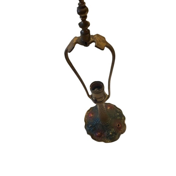 Aladdin Cast Iron Electric Lamp 1950s Art Nouveau Style #9328 Munchen - Picture 3 of 8